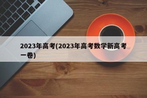 2023年高考(2023年高考数学新高考一卷)