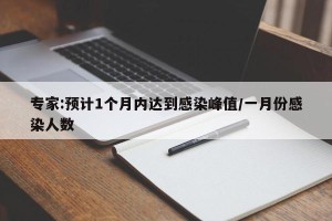 专家:预计1个月内达到感染峰值/一月份感染人数
